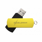 Memorie USB Exceleram P2 16GB, USB 2.0, Black-Yellow