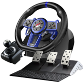 Volan gaming FlashFire Suzuka F111, Black-Blue