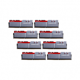 Kit Memorie G.Skill TridentZ Series Silver/Red, 128GB, DDR4-3200MHz, CL14, Quad Channel