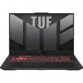 Laptop ASUS TUF A17 FA707NV-HX016, AMD Ryzen 7 7735HS, 17.3inch, RAM 16GB, SSD 512GB, nVidia GeForce RTX 4060 8GB, No OS, Mecha Gray
