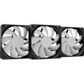 Ventilator HYTE Flow FA12, 120 mm, Black-Grey, 3 bucati