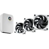 Ventilator HYTE THICC FP12, 120 mm, Black-Grey, 3 bucati + Portal Nexus NP50