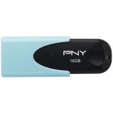 Memorie USB PNY Attache 4 Pastel 16GB, USB 2.0, Blue