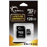 Memory Card microSDXC G.Skill 128GB, Class 10, UHS-I U1 + Adaptor SD