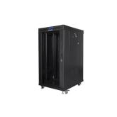 Rack Lanberg FF01-6822-12BL, 19 inch, 22U, 600 x 800 mm, Black