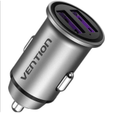 Incarcator auto Vention FFEH0, 2 x USB-A, 30 W, Gray