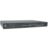 Switch Level One FGP-2031, 16 porturi, PoE