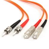 Patch Cord Fibra Optica Startech FIBSTSC3, Multi-Mode, OM1, Duplex ST - Duplex SC, 3 m