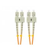Patch Cord Fibra Optica Lanberg FO-SUSU-MD21-0020-OG, Multi-Mode, OM2, Duplex SC/UPC - Duplex SC/UPC, 2 m