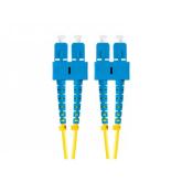 Patchcord Lanberg FO-SUSU-SD11-0100-YE, SC/UPC-SC/UPC, 10m, Yellow