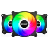 Ventilator PcCOOLER FX120 FX 120 ARGB 3IN1, ARGB LED, 120 mm, Black, 3 bucati
