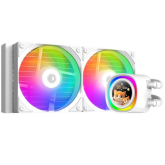 Cooler procesor ID-Cooling FX240 LCD White, ARGB LED, 2x 120 mm