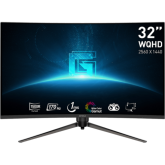 Monitor LED Curbat MSI G32CQ5P, 31.5inch, 2560x1440, 1ms, Black