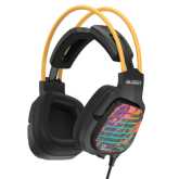 Casti cu microfon A4Tech Bloody G565, RGB LED, USB-A, Black-Yellow