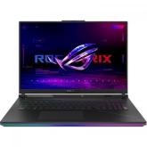 Laptop ASUS ROG Strix SCAR G18 (2023) G834JZ-N6055, Intel Core i9-13980HX, 18inch, RAM 64GB, SSD 2x 1TB, nVidia GeForce RTX 4080 12GB, No OS, Black