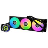 Cooler procesor Lian Li Galahad II Trinity 360, ARGB LED, 3 x 120 mm, Black