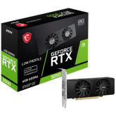 Placa video MSI nVidia GeForce RTX 3050 Low Profile OC 6GB, GDDR6, 96bit