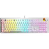 Tastatura Glorious PC Gaming Race GMMK 3 100% Prebuilt - Fox Switches, RGB LED, USB-C, White