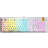 Tastatura Glorious PC Gaming Race GMMK 3 HE 100% Prebuilt - Fox HE Switches, RGB LED, USB-C, White