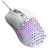 Mouse Optic Glorious PC Gaming Race, USB-A, White