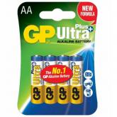 Baterii GP Ultra Plus, 4x AA, LR6, Blister