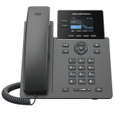 Telefon IP Grandstream GRP2610P, 2 conturi SIP, 2 linii, PoE, Dark Gray