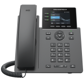 Telefon IP Grandstream GRP2611G, 3 conturi SIP, 3 linii, PoE, Dark Gray