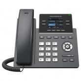 Telefon IP Grandstream GRP2612G, 2 conturi SIP, 4 linii, PoE, Dark Gray