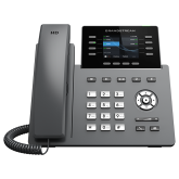 Telefon IP Grandstream GRP2624, 4 conturi SIP, 8 linii, PoE, Black
