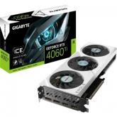 Placa video Gigabyte nVidia GeForce RTX 4060 Ti EAGLE OC ICE 8GB, GDDR6, 128bit