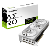 Placa video Gigabyte nVidia GeForce RTX 4070 AERO OC V2 12GB, GDDR6X, 192bit