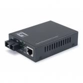 Convertor Media Level One GVT-2002 1GB, 1310nm, Single-Mode, 20km, RJ45 - SC