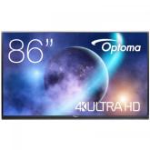 Display interactiv Optoma 5862RK 86inch, 3840x2160pixeli, Android 9.0, Black