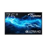 Display Interactiv Optoma 3752RK, 75inch, 3840x2160pixeli, Black