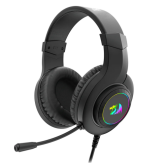 Casti cu microfon Redragon Hyla, RGB LED, USB, Black