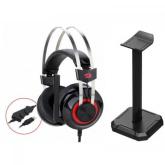 Casti cu microfon Redragon Talos, USB-A, Black-Red + Stand Spectre