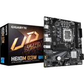 Placa de baza Gigabyte H610M D3W, Intel H610, Socket 1700, mATX