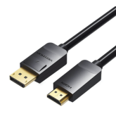 Cablu Vention HADBI, DisplayPort male - HDMI male, 3 m, Black