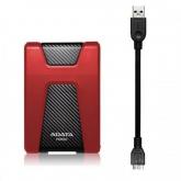 Hard Disk Portabil A-Data DashDrive Durable HD650 2TB, 2.5 inch, USB3.1, Red
