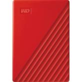 Hard Disk Portabil Western Digital My Passport, 4TB, USB 3.2, 2.5inch, Red