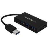 Hub USB Startech HB30A3A1CFB, 4x USB 3.2 gen 1, Black