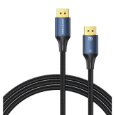 Cablu Vention HCELG, DisplayPort male - DisplayPort male, 1.45 m, Black-Blue