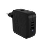 Incarcator retea Targus HJ1003BKWWGL, 1x USB-A, 2x USB-C, Black