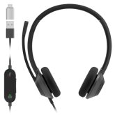 Casca cu microfon Cisco Headset 322, USB-A/USB-C, Carbon Black