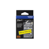Cutter Tape Brother Heat Shrink Tubing P-Touch HSe-661E, 31 x 1.5 m, Black on Yellow