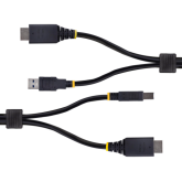 Cablu KVM Startech HU12210-KVM-CABLE, HDMI + USB-A - HDMI + USB-B, 3 m, Black