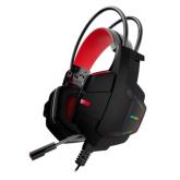 Casti cu microfon Lenovo HU85, USB-A 2.0, Black-Red
