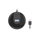 Hub USB Gembird HUB-30, 4x USB 3.0, 1x MicroUSB, Black