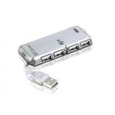 Hub USB Aten UH275Z-AT-G, 4x USB 2.0, Silver