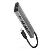 Hub USB Axagon HMC-5G2, 2x USB-A, 1x HDMI, 1x USB-C, Grey